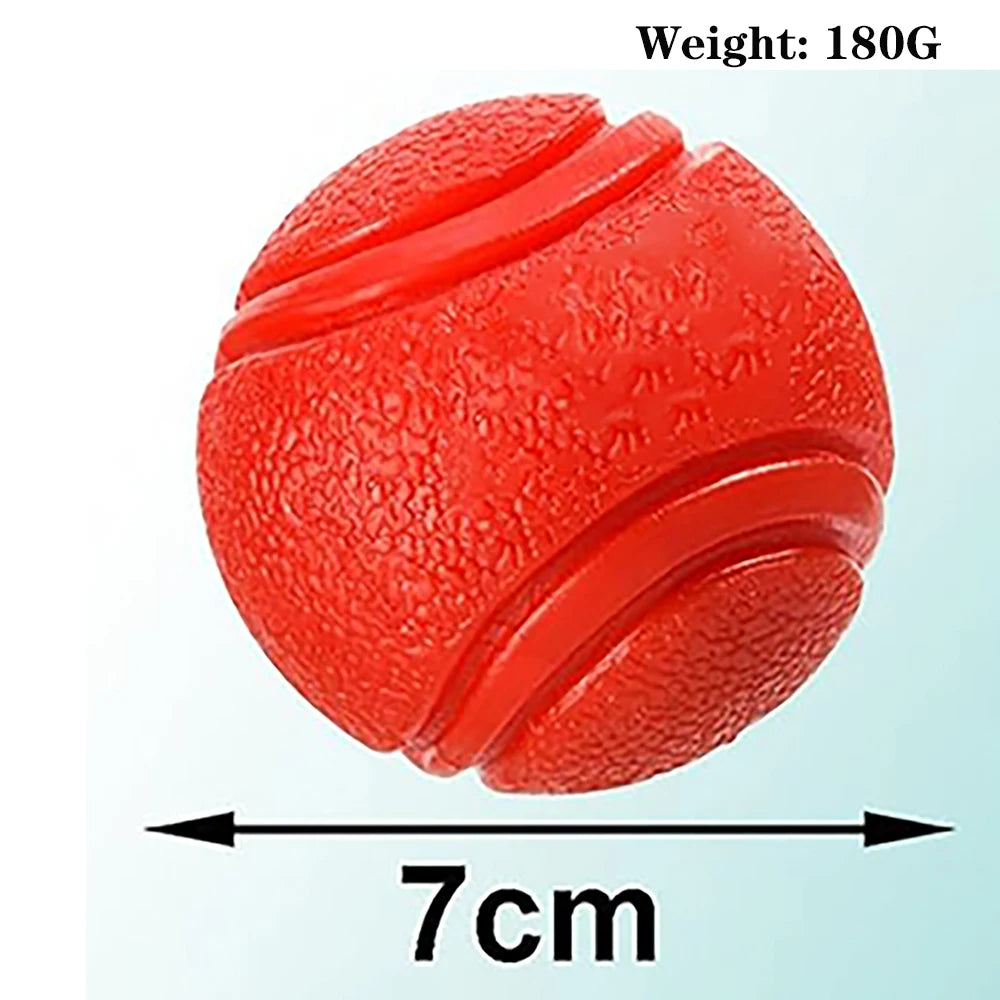 Solid rubber bite-resistant ball toy for pets