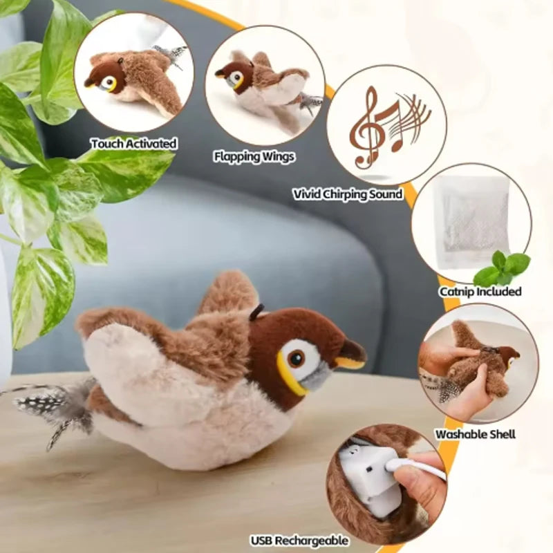 Interactive Chirping Bird Toy