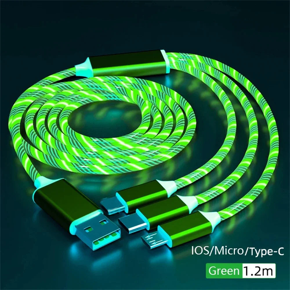 Glowing LED Fast-Charge Cable