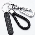 Woven Leather Phone Charm