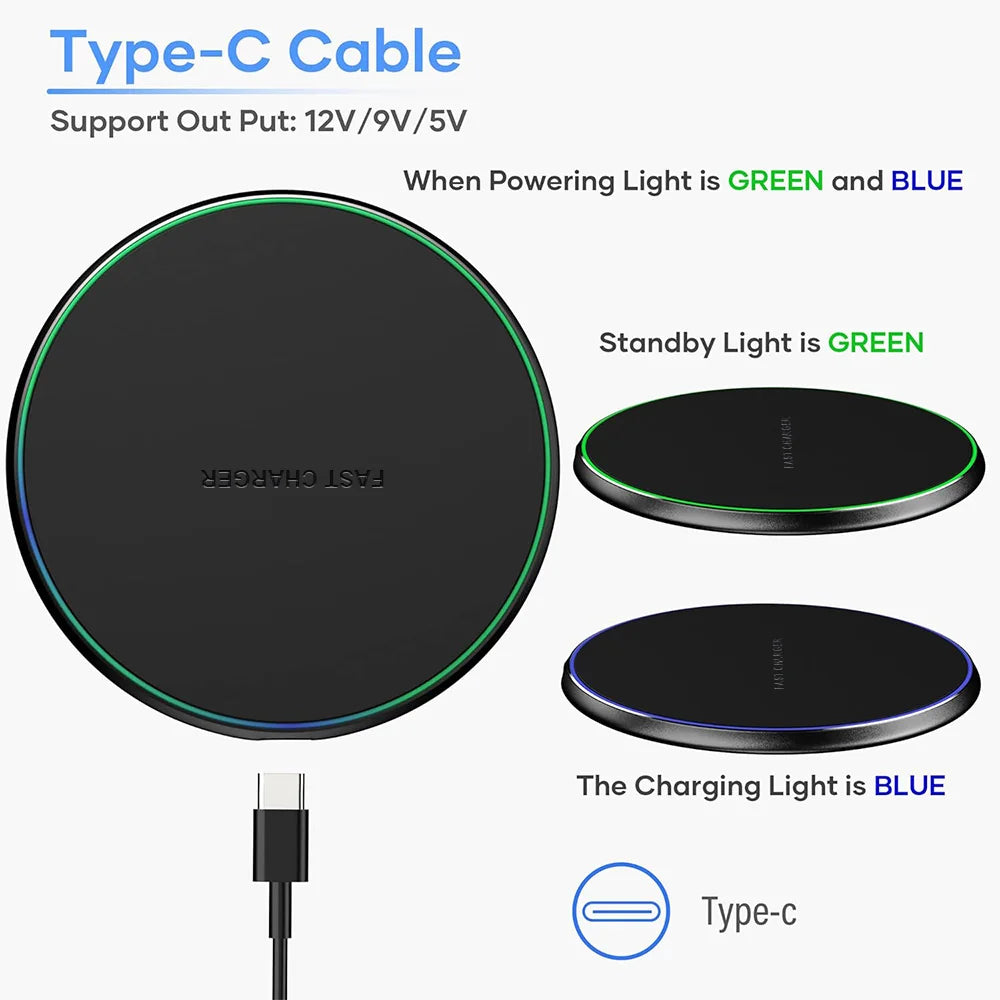 15W Fast Wireless Charging Pad