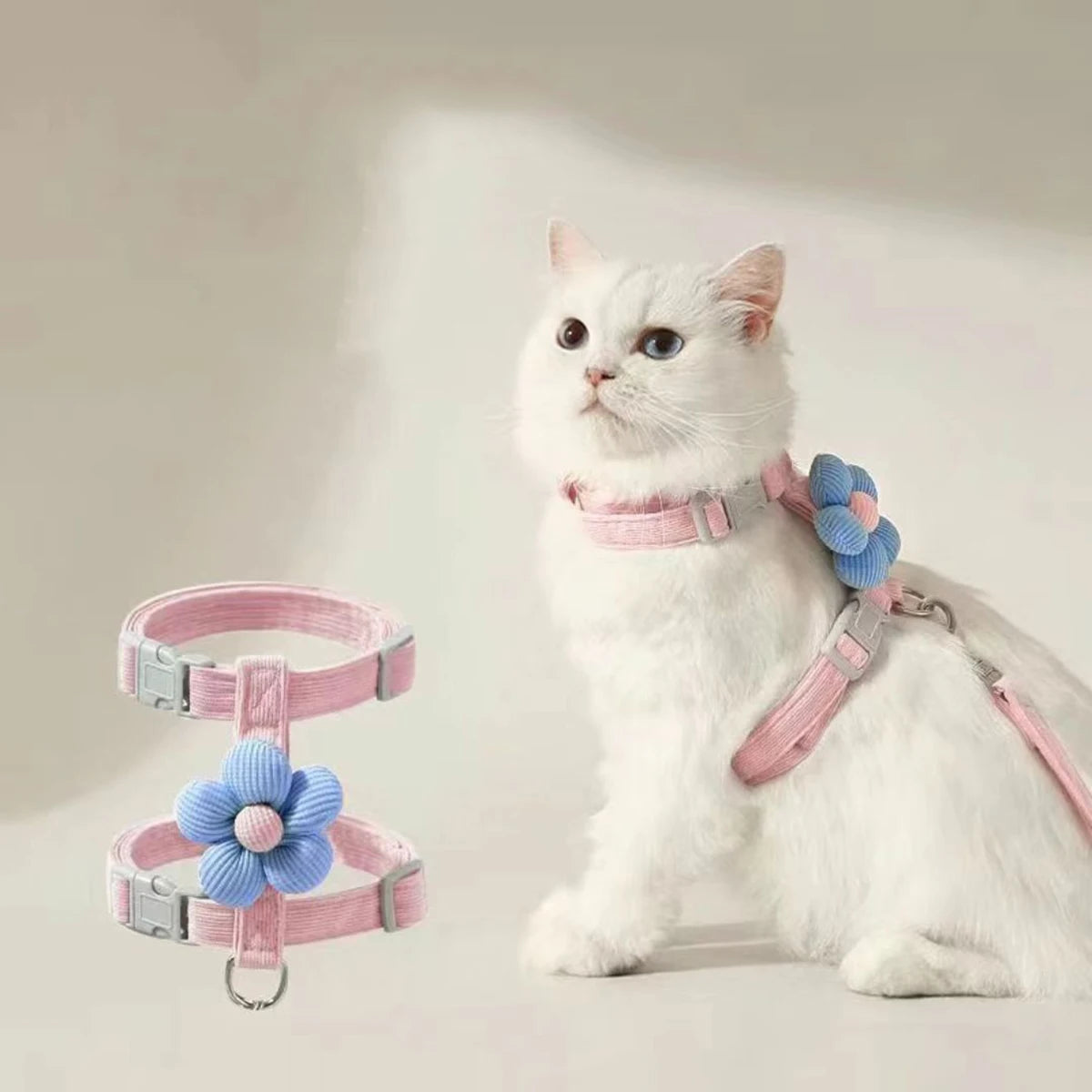 Breathable Cat Harness Set
