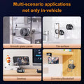 Foldable vacuum suction magnetic car phone mount