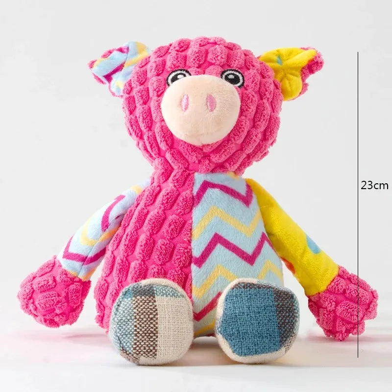 Squeaky Animal Plush Chew Toy
