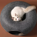 Felt Donut Cat Tunnel Bed