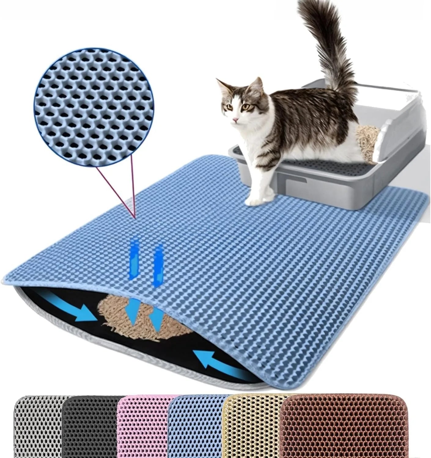 Double-Layer Litter Mat