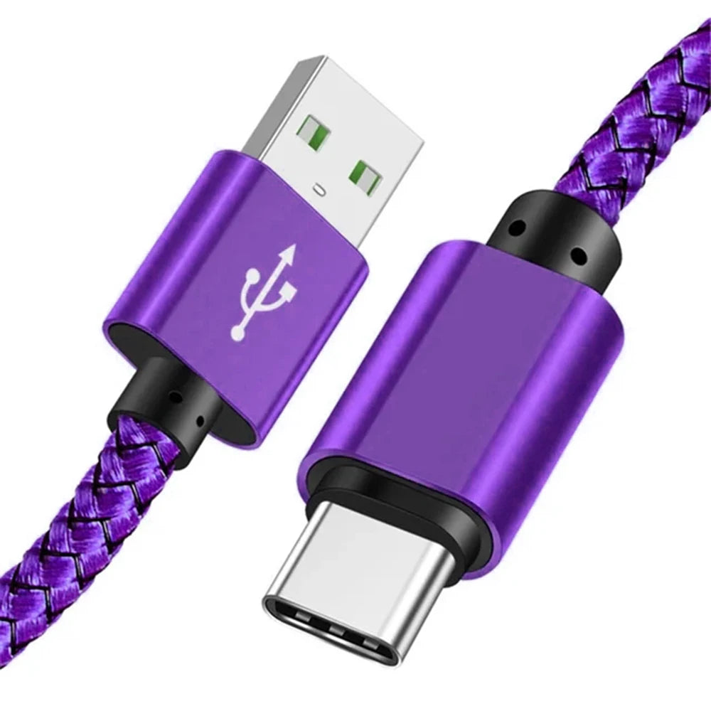 Braided USB-A to USB-C Cable