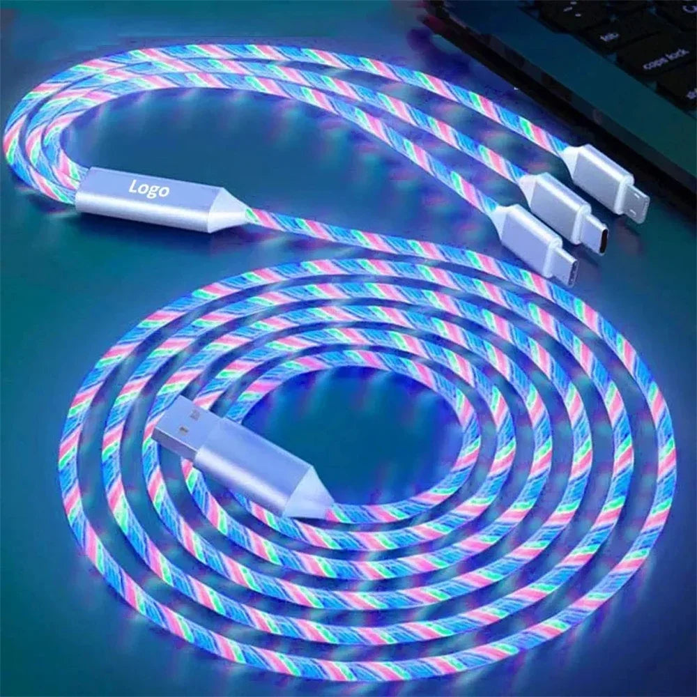 Glowing LED Fast-Charge Cable