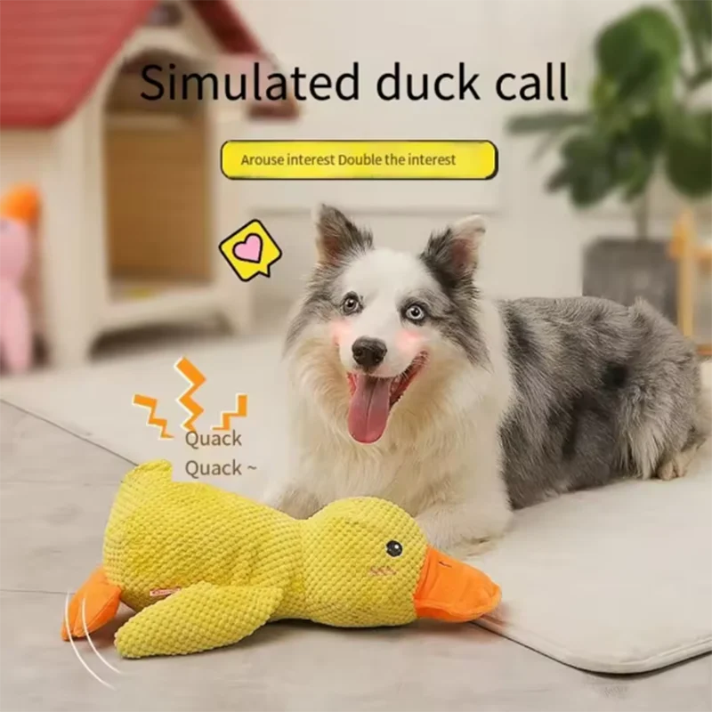 Plush Duck Interactive Dog Toy