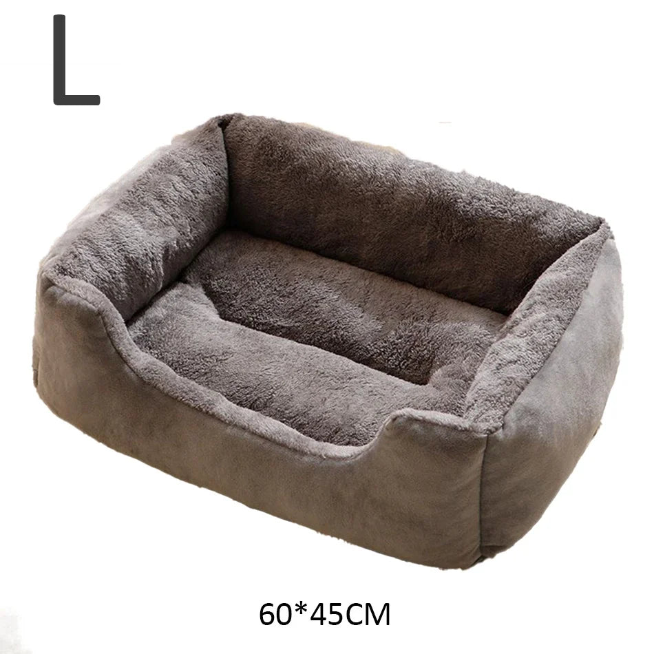 Cushioned Pet Basket Bed