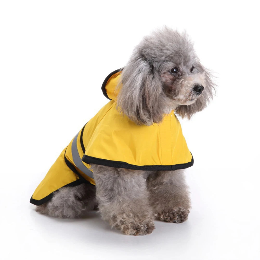 Adjustable waterproof raincoat for dogs