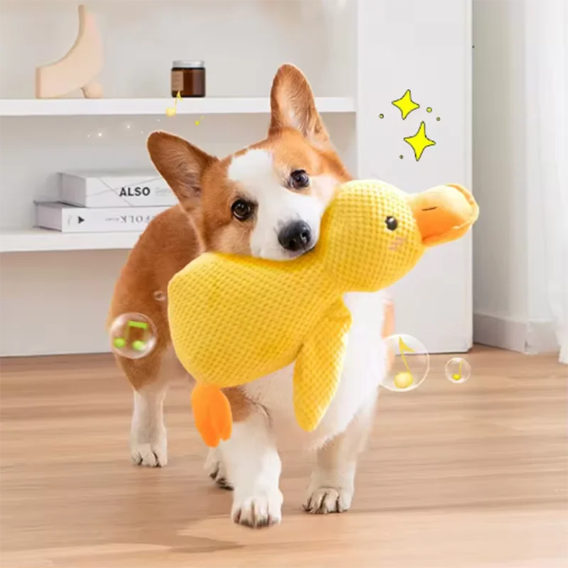 Plush Duck Interactive Dog Toy