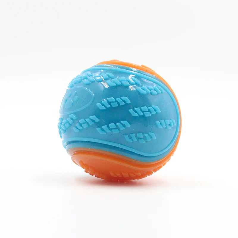 Bite-resistant TPR squeaky ball toy for dogs