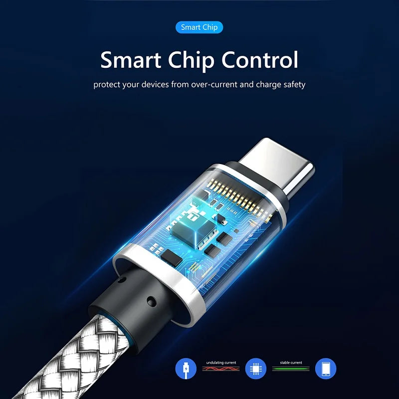 Braided Fast-Charge Cable