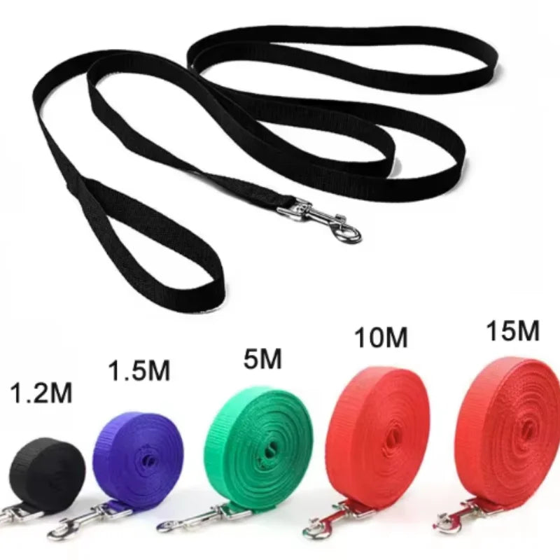 Long nylon training leash for dogs
