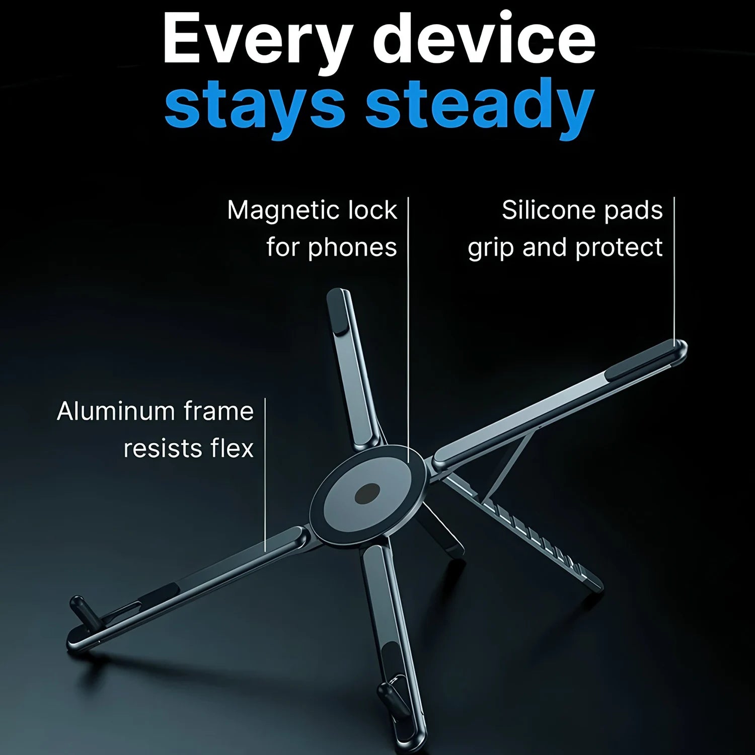 Foldable Magnetic Tripod Stand