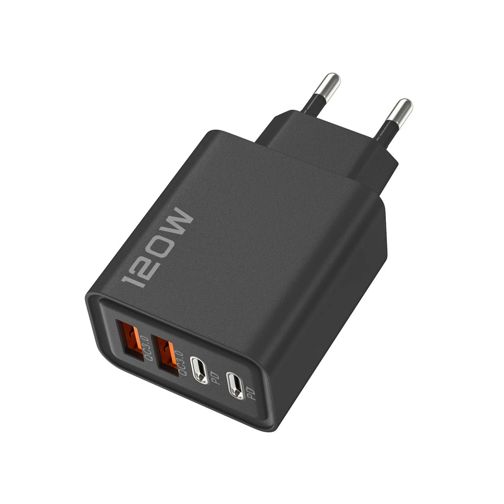 120W Type C Charger PD Fast Charging Phone Power Adapter For iPhone Samsung Xiaomi Quick Charge 3.0 EU/US/UK Plug Travel Charger
