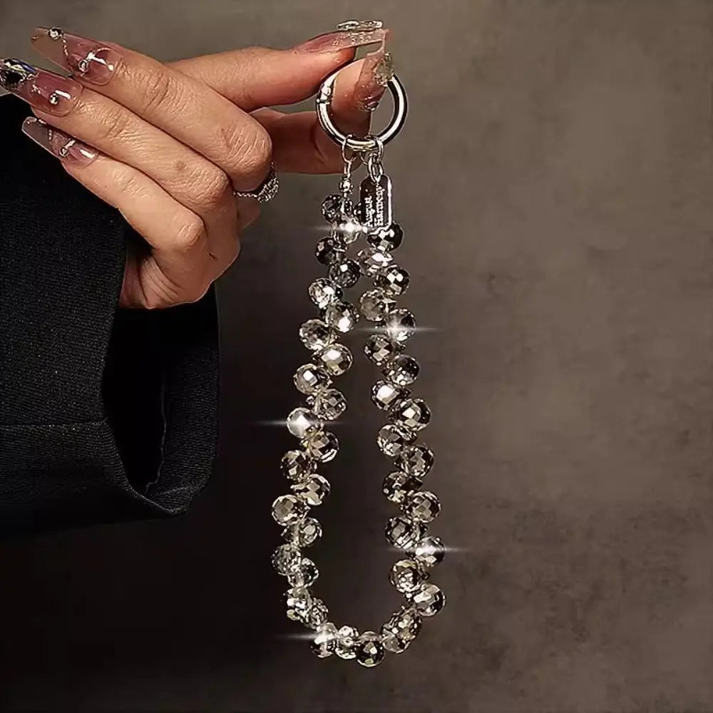 Beaded Crystal Phone Chain