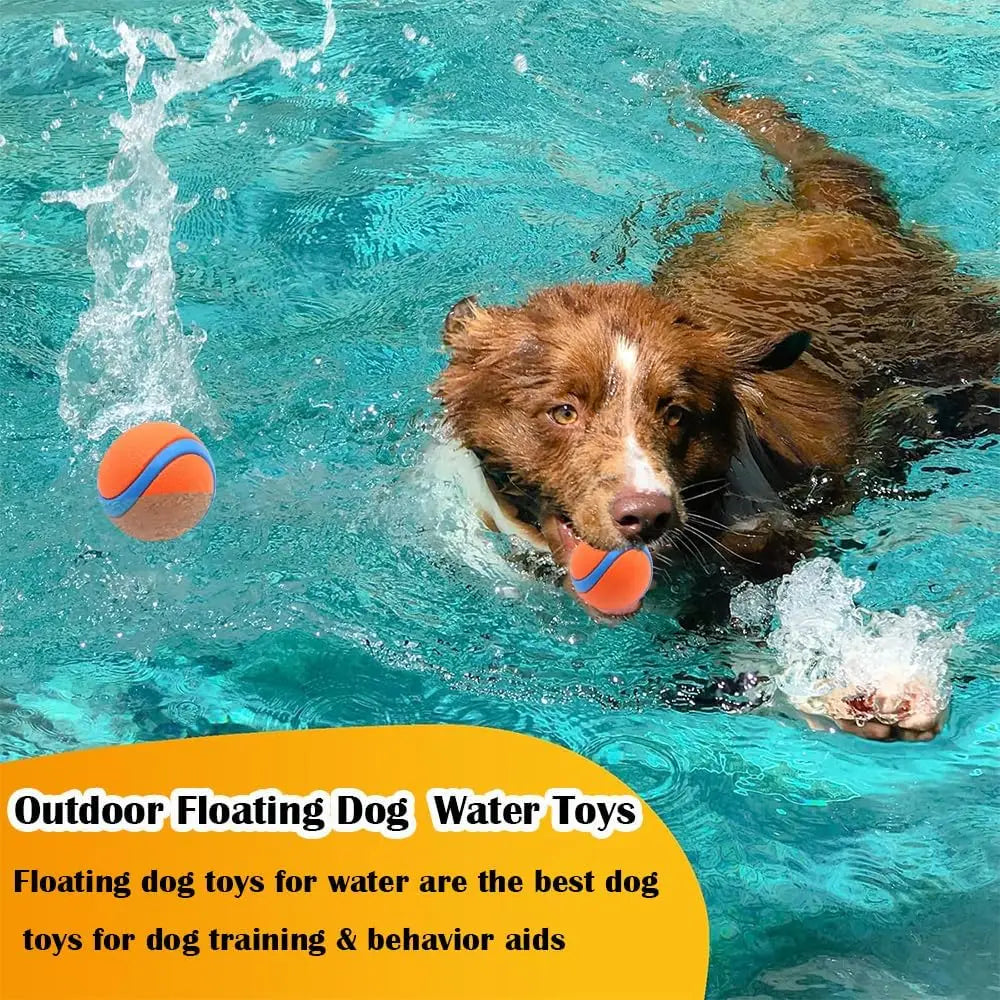 Premium Natural Rubber Dog Ball Toy, Non-Toxic Elasticity Bouncy Ball for Large Dogs, Interactive Training & Exercise