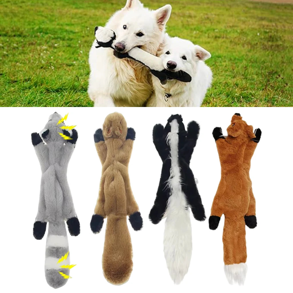 Plush Animal Squeaky Dog Toy