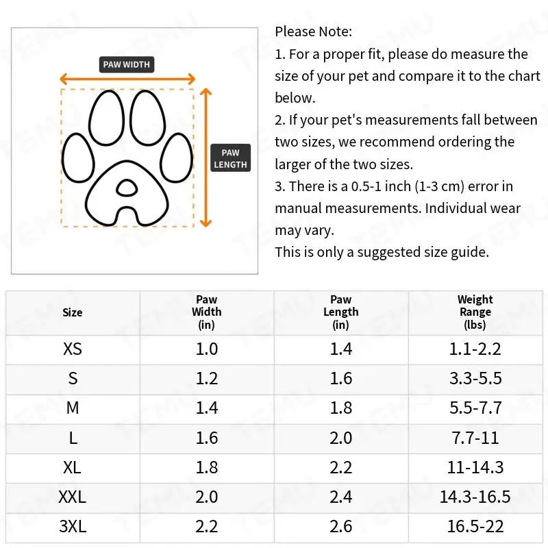 Water-Resistant Dog Shoes