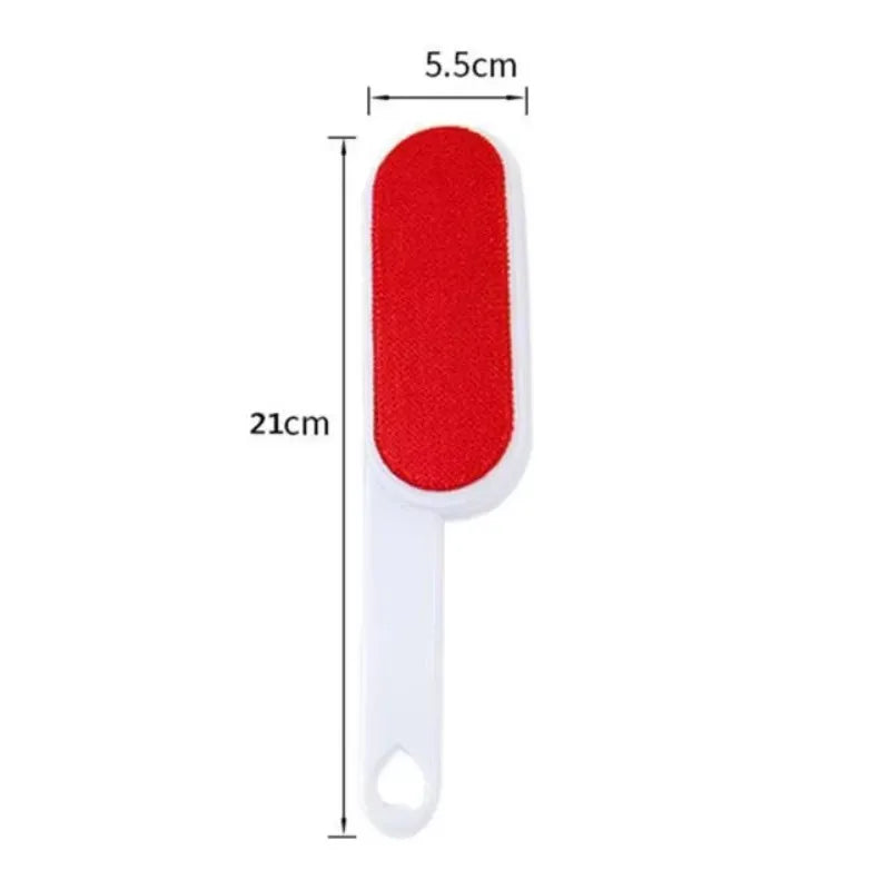 Two-sided self-cleaning lint roller brush