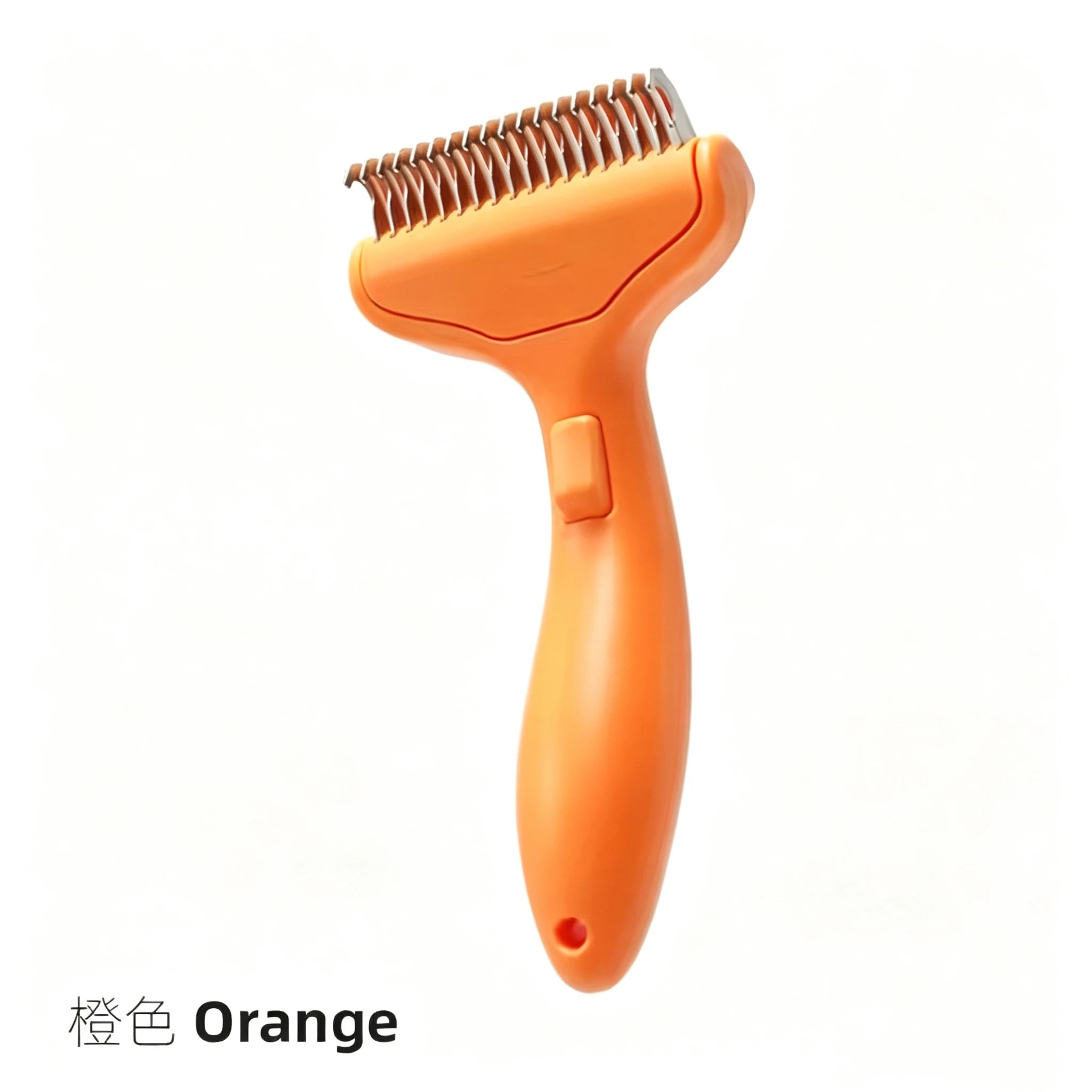 Push-Button Pet Deshedding Comb