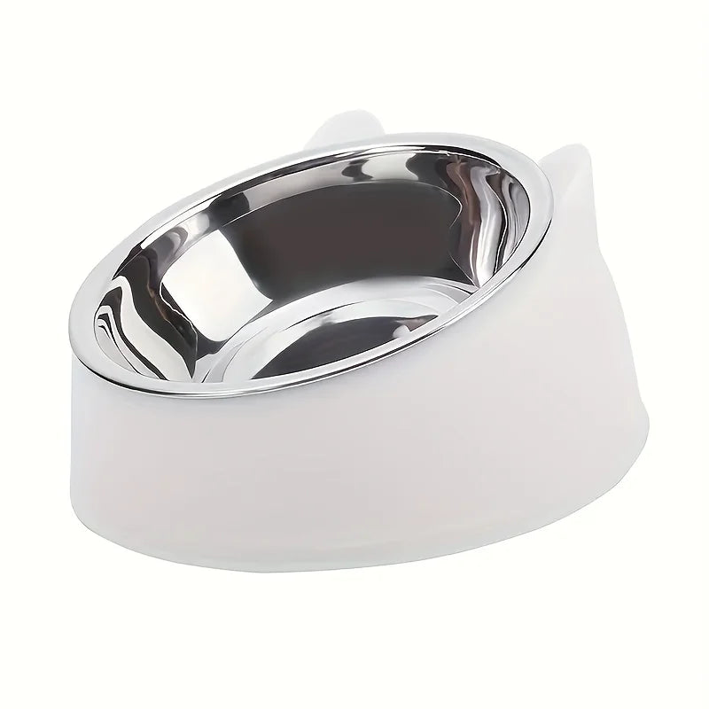 Neck-Guard Elevated Cat Bowl