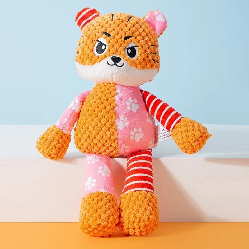 Squeaky Animal Plush Chew Toy