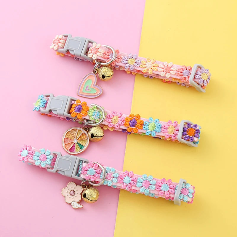 Bell Charm Pet Collar