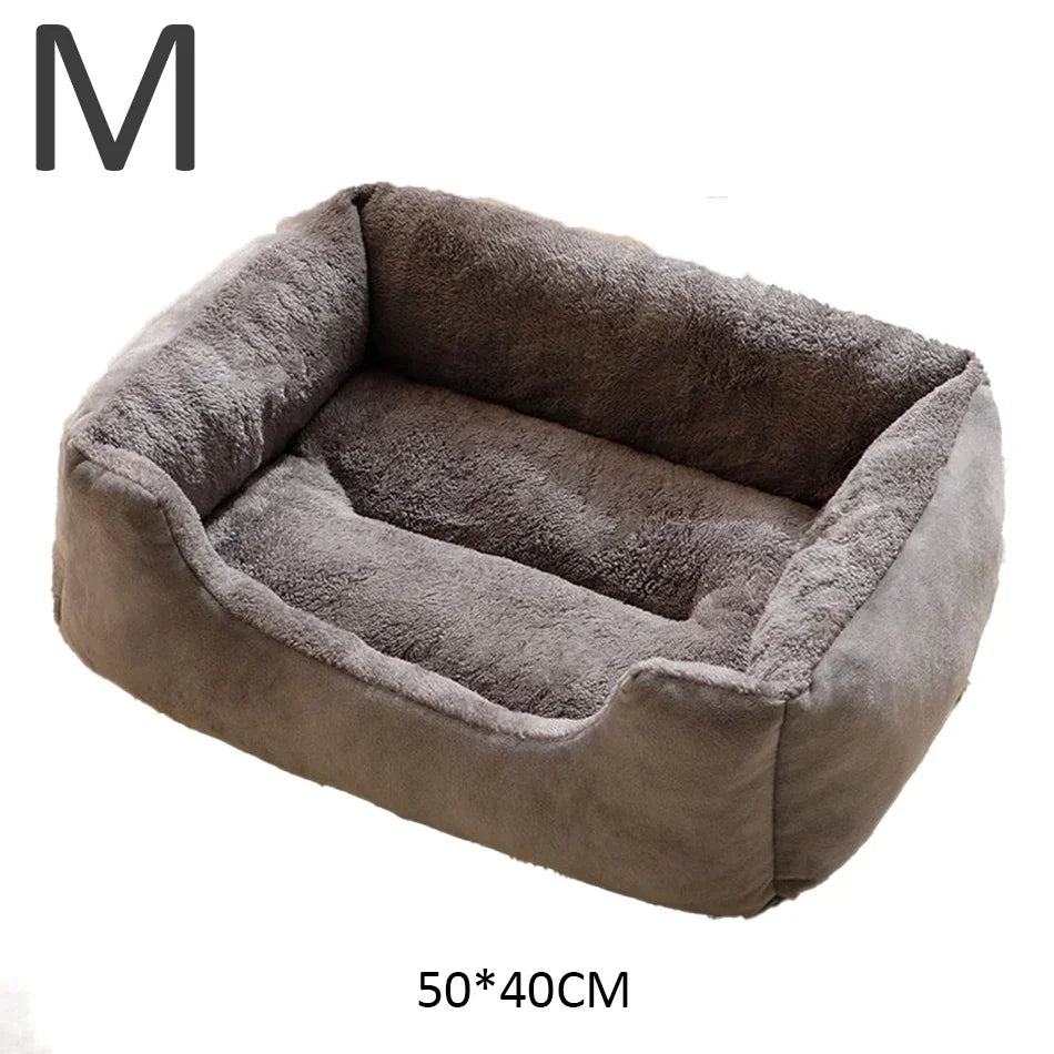Cushioned Pet Basket Bed