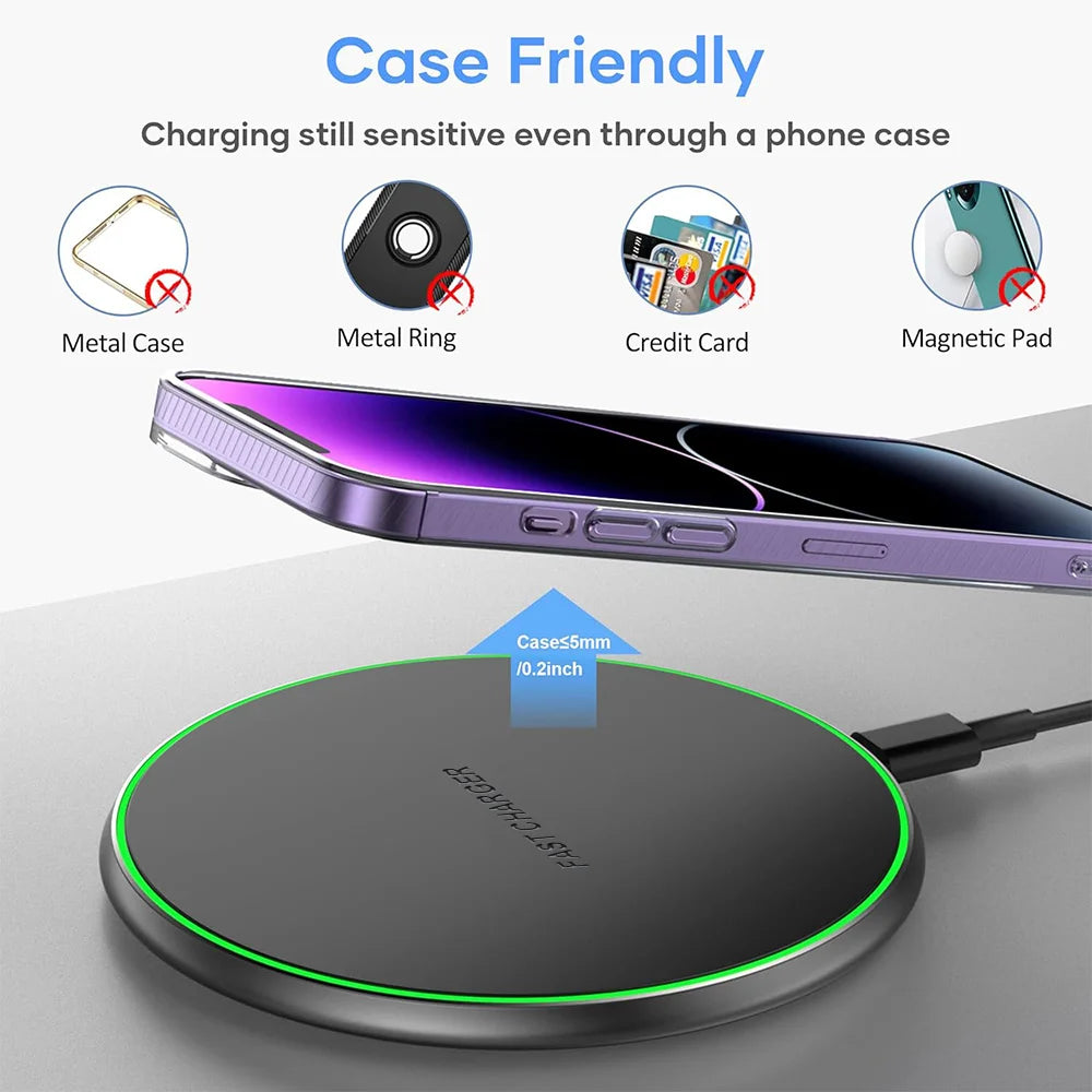 15W Fast Wireless Charging Pad
