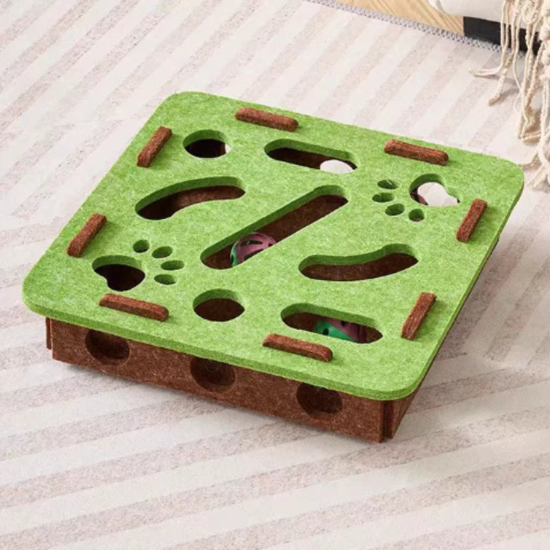 Interactive Cat Puzzle Box