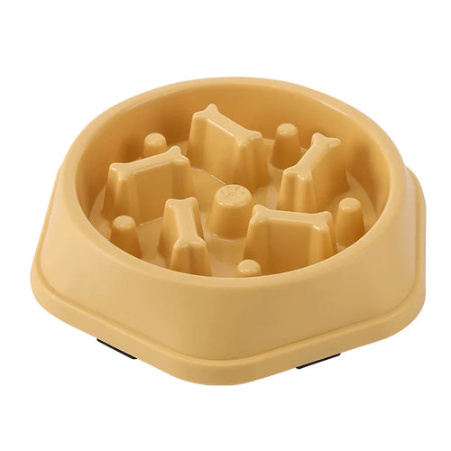 Maze-design anti-choking slow feed bowl for pets