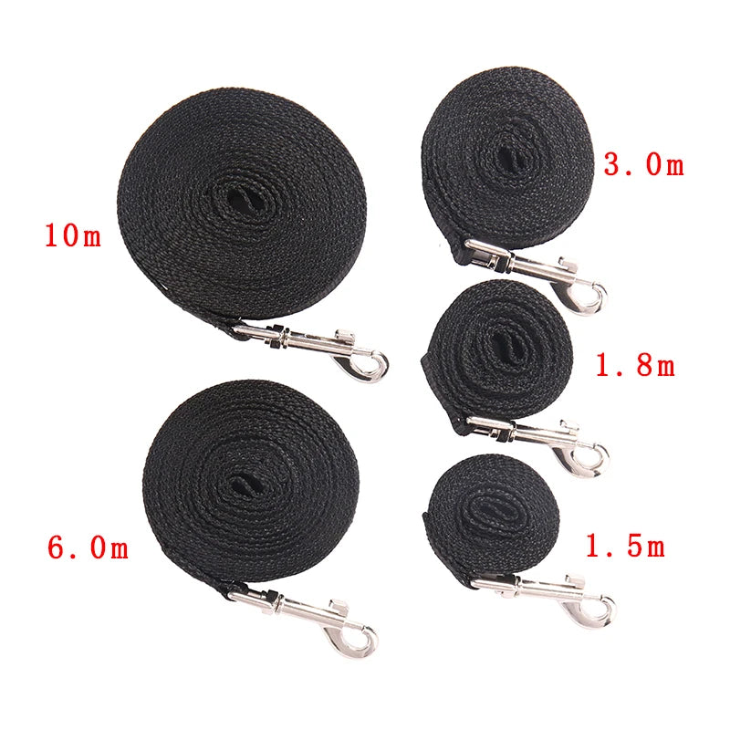 Long heavy-duty nylon leash for dog training