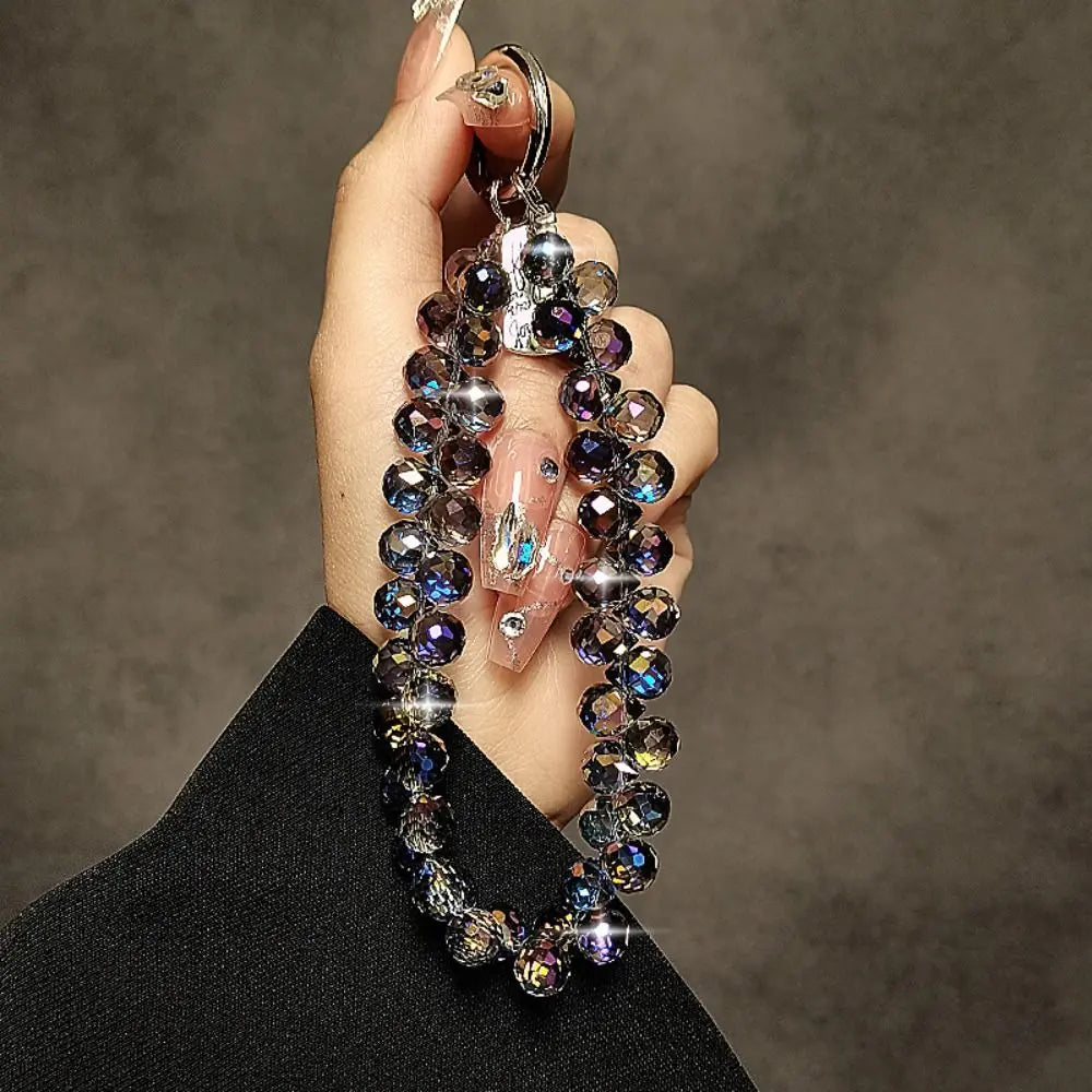 Beaded Crystal Phone Chain