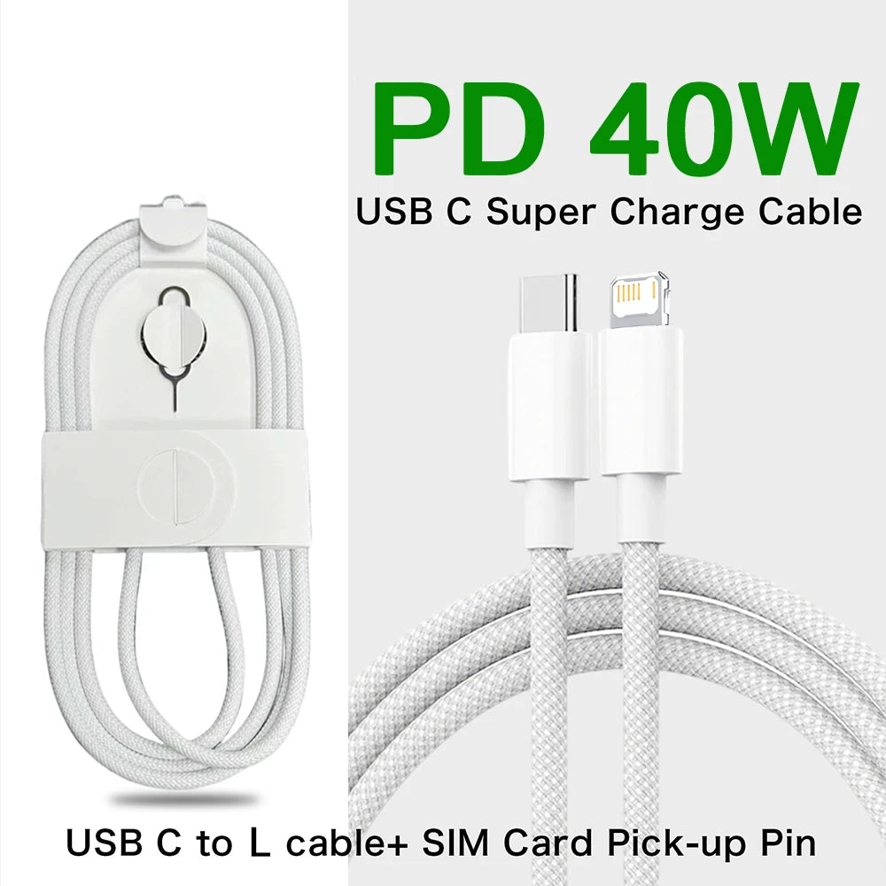 60W Braided USB-C Cable