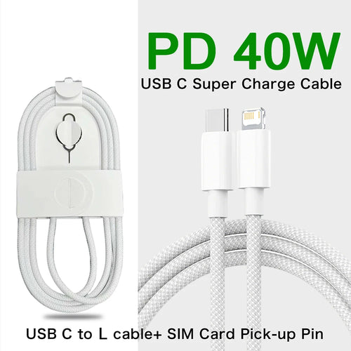 60W Braided USB-C Cable