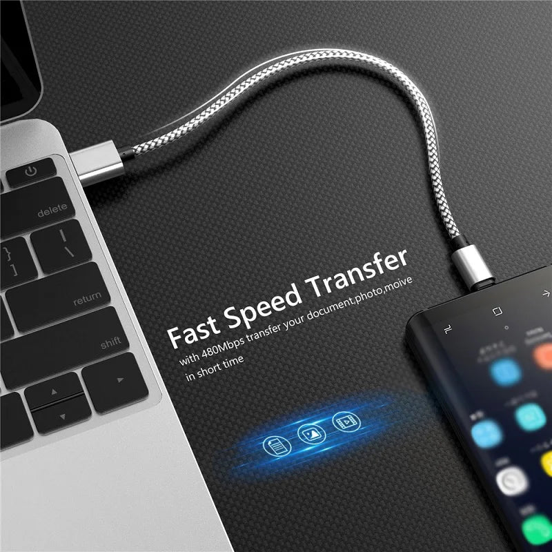 Braided Fast-Charge Cable