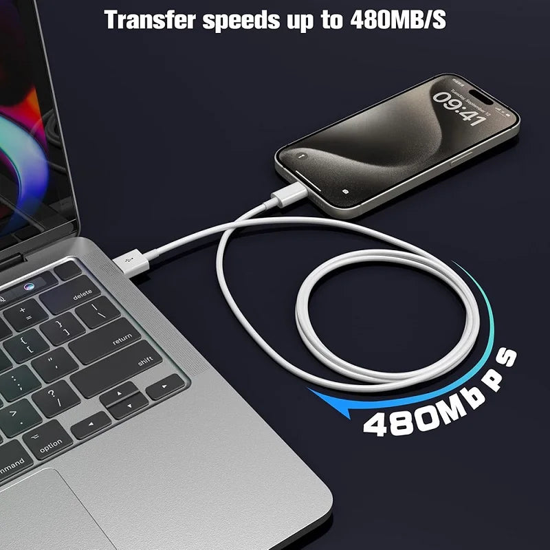 30W Multi-Color Charging Cable