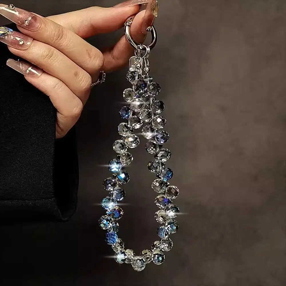 Beaded Crystal Phone Chain