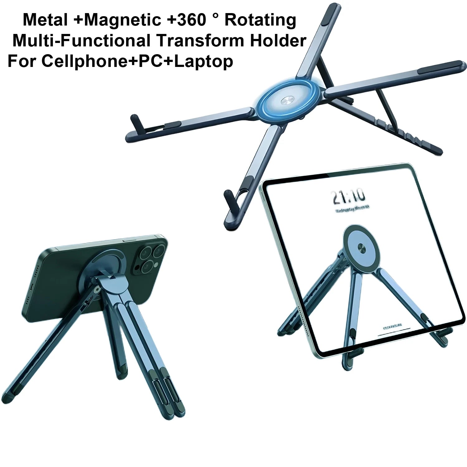 Foldable Magnetic Tripod Stand