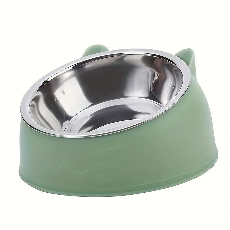 Neck-Guard Elevated Cat Bowl