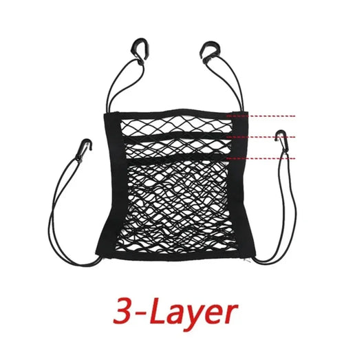 Elastic mesh pet safety net car divider