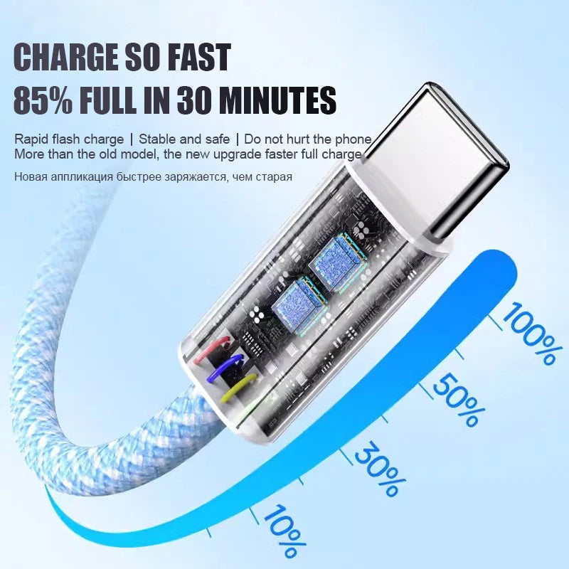 60W Braided USB-C Cable