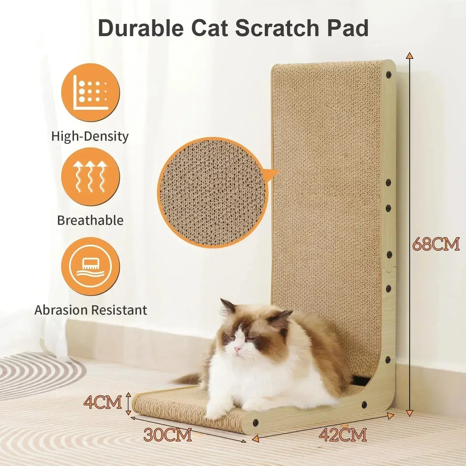 L-Shape Cardboard Scratcher