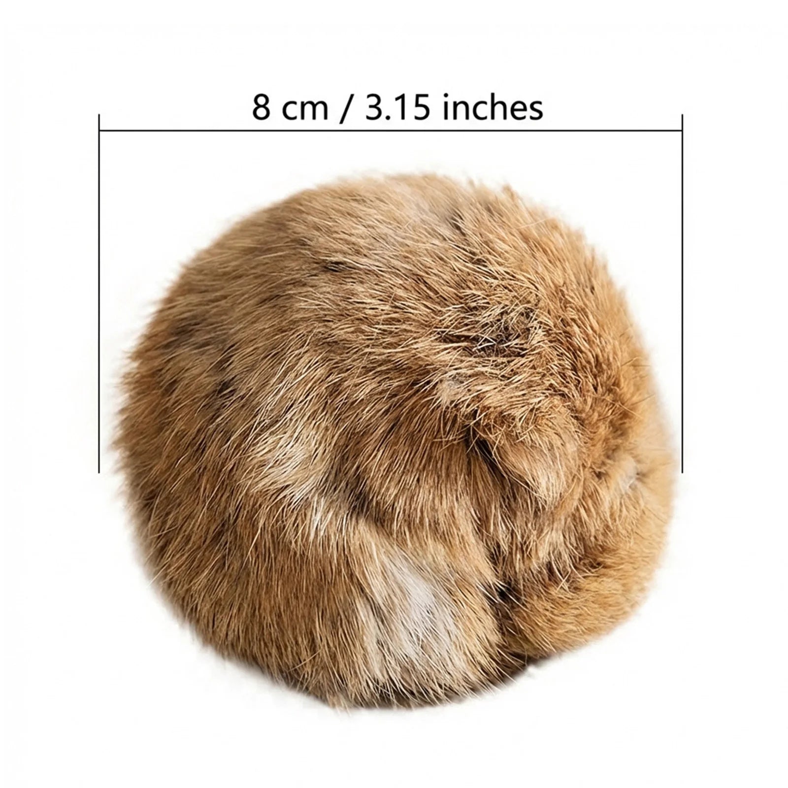 Rabbit Fur Ball Cat Toy