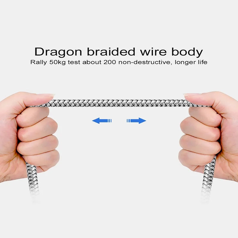 Braided Fast-Charge Cable