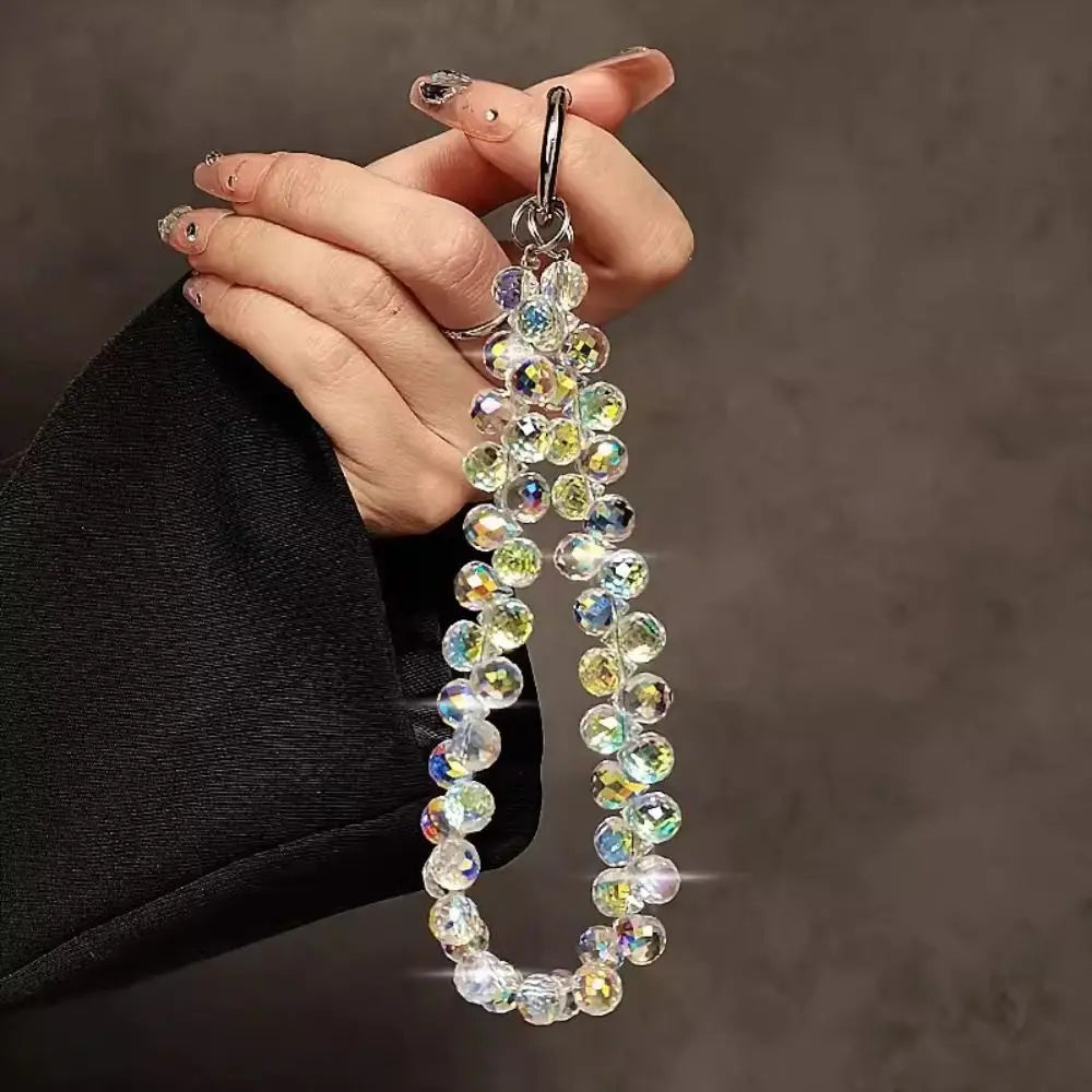 Beaded Crystal Phone Chain
