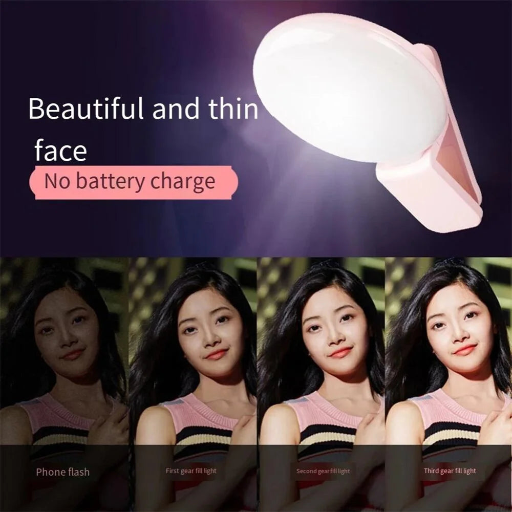 Clip-On Selfie Fill Light